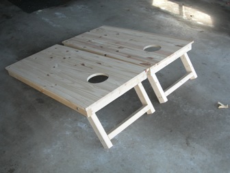 Dress ’Em Up — step 6 of building DIY cornhole / bean bag toss boards